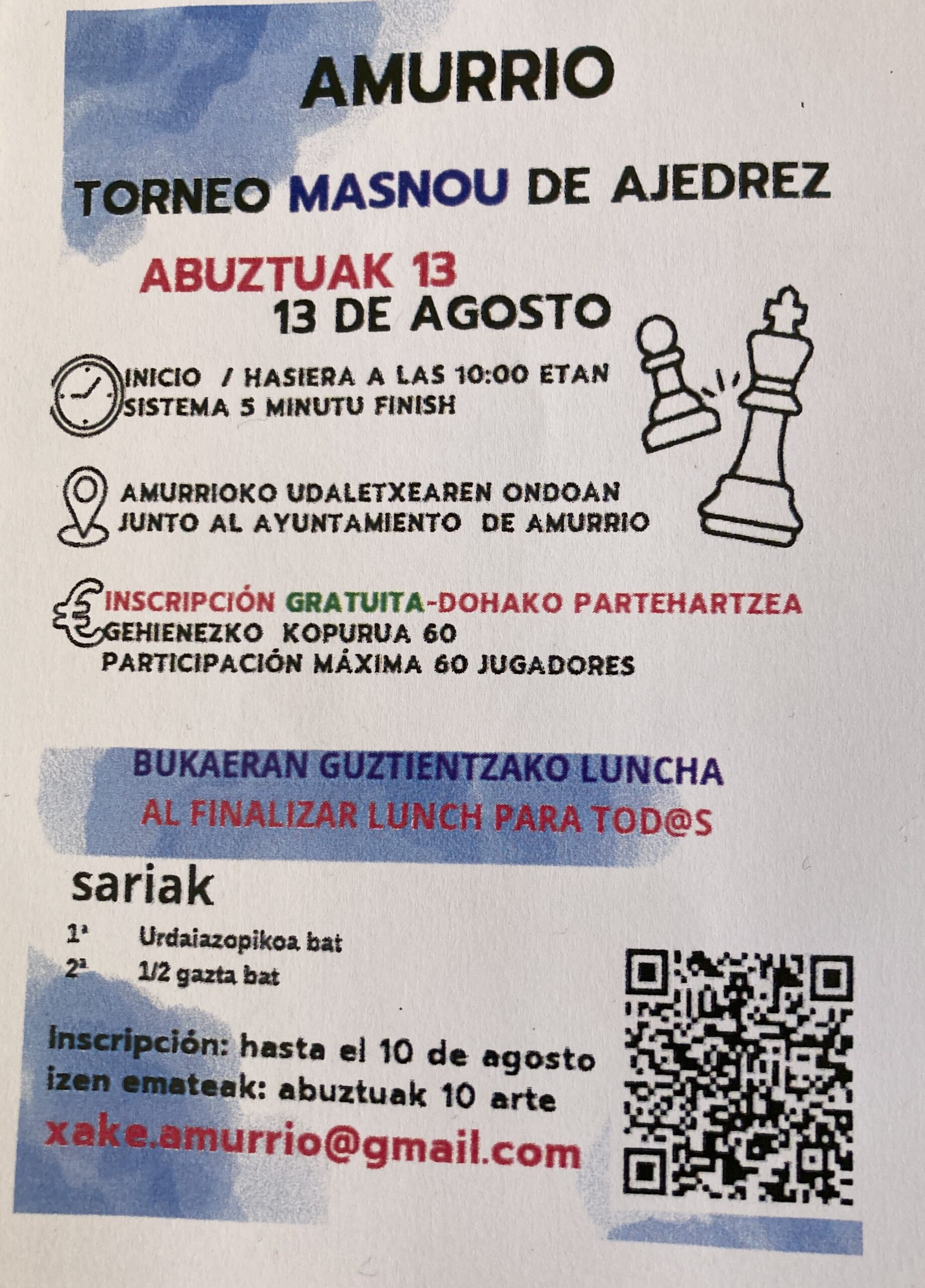 Torneo Masnou de ajedrez en Amurrio